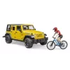 Vehículo de juguete Jeep BRUDER 02543 para temática de mountain bike y ciclistas, ABS, multicolor, a partir de 4 años