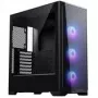Caja de PC PHANTEKS Eclipse G370A, torre Midi, SSI-EEB, RGB, cristal templado - incluye 3 ventiladores de 120 mm, negra