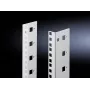 Perfil de montaje Rittal DK 7507.718 — acero, gris, para racks de 18U (pack de 2)