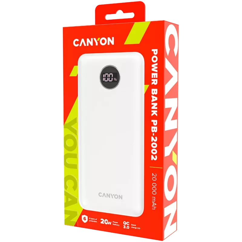 Cargador portátil Canyon PB-2002 20000 mAh