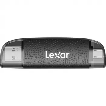 Lector de tarjetas Lexar LRW310X-BNBNG USB 2.0 Type-A/Type-C negro