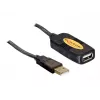 Cable USB DeLOCK 82446 USB 2.0 10 m Negro