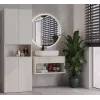 Armario de baño Nel DK 1K cesta color crema