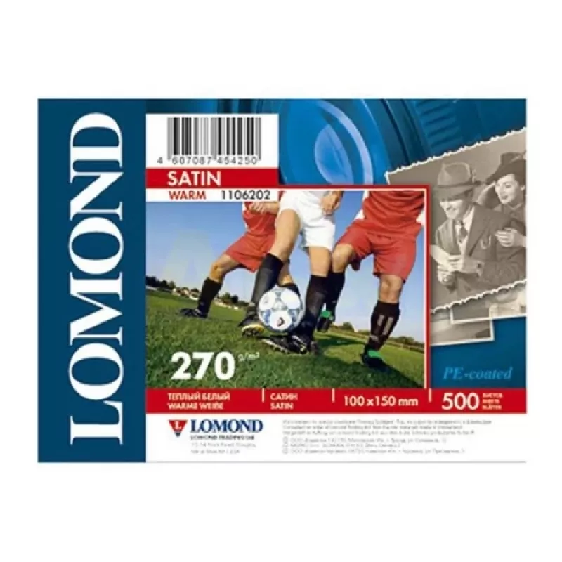Papel fotográfico Lomond Premium 270 g/m² 10×15 cm 500 hojas Tono cálido