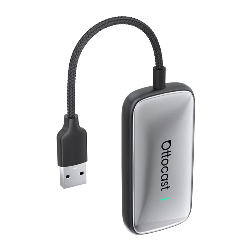 Adaptador inalámbrico Ottocast Play2Video CA515-T para CarPlay y Android Auto
