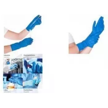 Guante de protección química unisex Franz Mensch High Risk Azul Talla 9 50 unidades (25034)