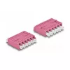Acoplador de fibra óptica DeLOCK HD LC Hexaplex conector hembra a conector hembra LC Hexaplex violeta