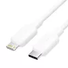 Cable USB-C a Lightning 3A 480Mbit/s 1 m BLANCO