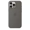 Silicone Case con MagSafe para iPhone 16 Pro Max - gris piedra