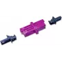 Lightwin Acoplador de fibra óptica de alta calidad, LSH (compatible con E2000), simplex, acopladores multimodo OM4 (LKUP E2-E2 MM OM4 LSH)