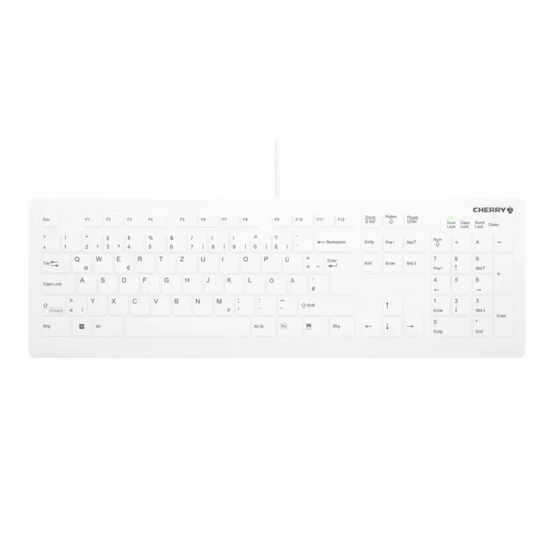 Contour Design Active Key Contour QuickClean Teclado médico IP68 Full-Size Cableado Blanco DE C8112