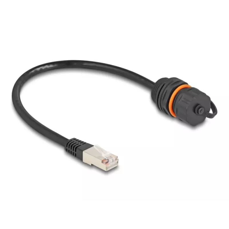 Cable de red DeLOCK 88146 RJ45 a RJ45 Cat.6A 0,25 m negro