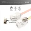 Digitus Módulo Keystone Cat.6A apantallado con gestor de cables inteligente, 12 uds., plata