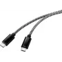 Renkforce cable de conexión USB 2.0 [1x conector macho USB 2.0 C - 1x conector macho USB 2.0 C] 3,00 m negro/blanco (RF-4598412)