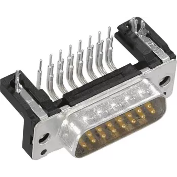 Harting carcasa D-SUB número de polos: 15 plástico 45° gris 09 67 015 0573 1 ud. (09 67 015 0573)
