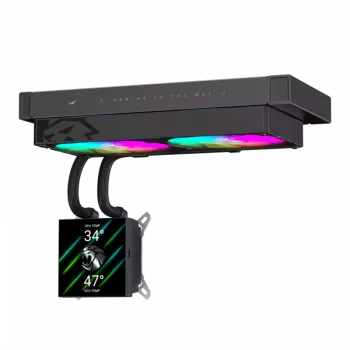 Refrigeración líquida para CPU Gamemax | GLACIER 240 LCD BK | Intel, AMD