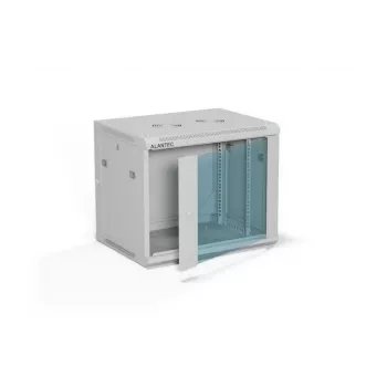Armario rack ALANTEC 19 pulgadas 9HE 600x450, gris embalaje plano