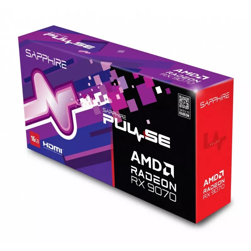 SAPPHIRE PULSE Radeon RX 9070 16GB GDDR6 Tarjeta gráfica