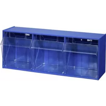 Caja de almacenamiento allit VarioPlus ProFlip 3 an x al x pr 600 240 – sistema modular de almacenamiento de plástico