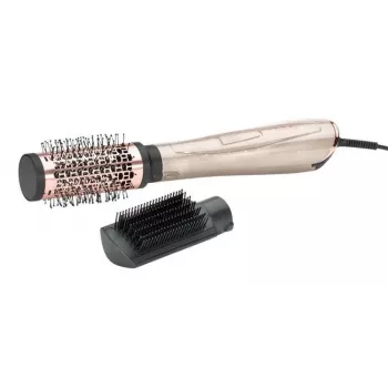 Cepillo alisador BABYLISS AS914PE — cepillo térmico, 1000 W, cable de 2,5 m, Ø 5 cm, 3 niveles de calor, Negro/Oro rosa
