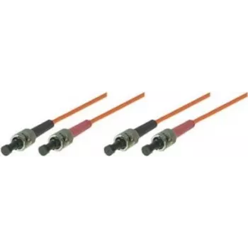 Tecline exertis Connect - Cable de conexión - ST multimodo (M) a ST multimodo (M) - 5 m - fibra óptica - 50/125 micrómetros - OM2 - naranja (75805)