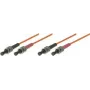 Tecline exertis Connect - Cable de conexión - ST multimodo (M) a ST multimodo (M) - 5 m - fibra óptica - 50/125 micrómetros - OM2 - naranja (75805)