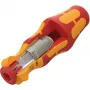 837 i RA Kraftform Kompakt VDE Mango con función de carraca, destornillador rojo/amarillo, para hojas intercambiables Wera VDE
