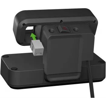 Alargador de corriente Brennenstuhl 1153580100 2m 10 tomas de corriente interior negro plateado