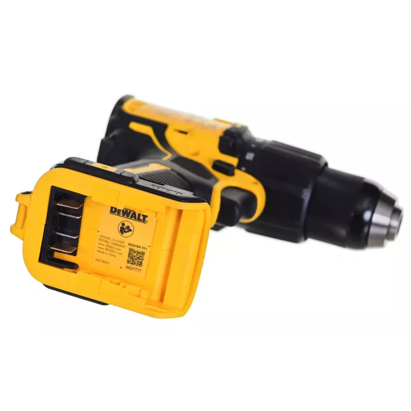 Atornillador de impacto Dewalt DCD709D2T con batería y cargador