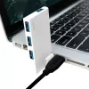 Hub USB 3.0 de 4 puertos, plateado