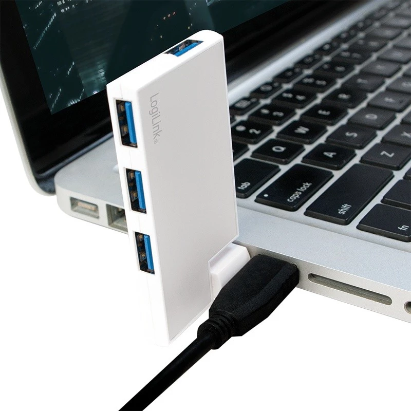 Hub USB 3.0 de 4 puertos, plateado
