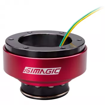 Simagic Quick Release QR70 HALF 70 mm — buje de liberación rápida para volantes, círculo de tornillos de 70 mm