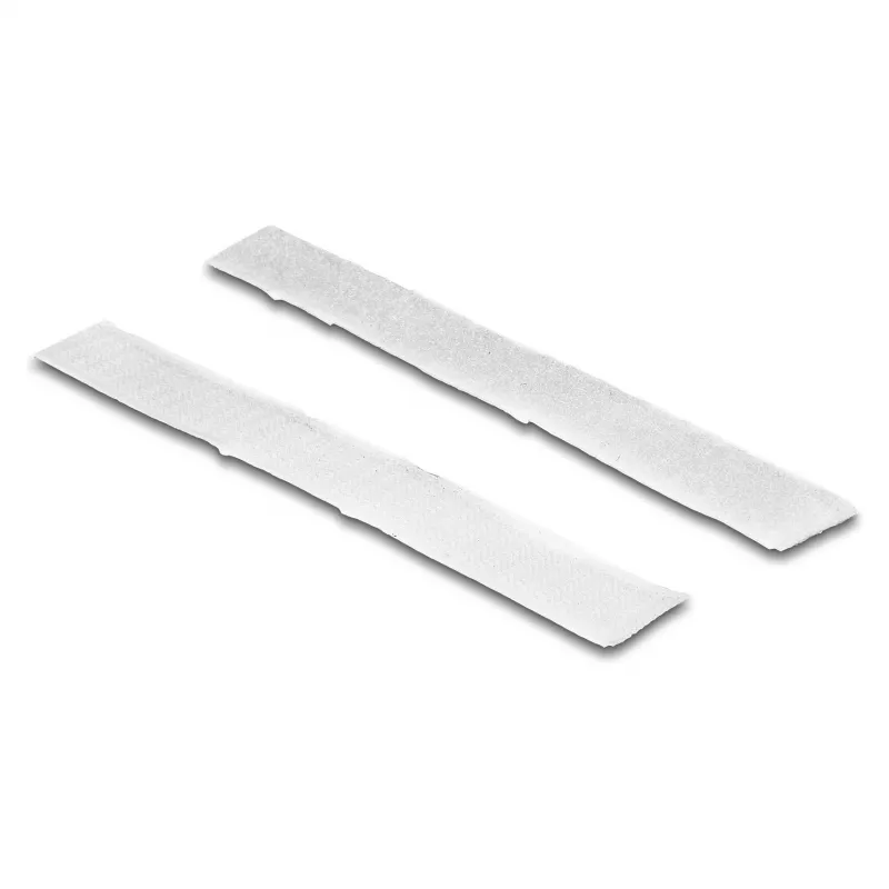 DeLOCK cinta de velcro autoadhesiva L 1 m x An 20 mm blanca