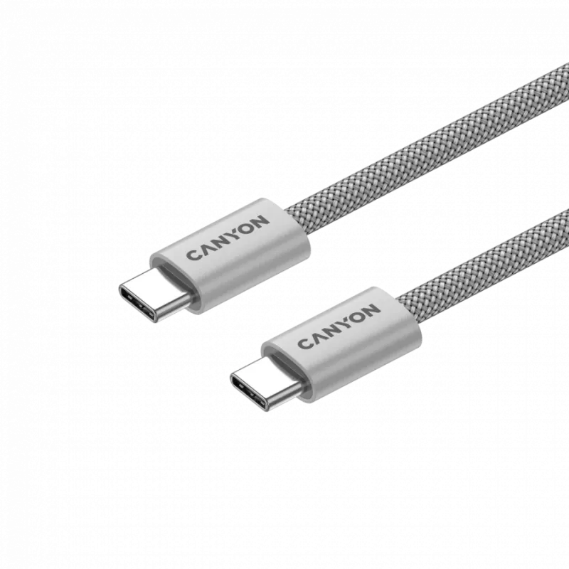 CANYON Cable OnWire 60MG C-C 60W magnético trenzado 1m gris claro
