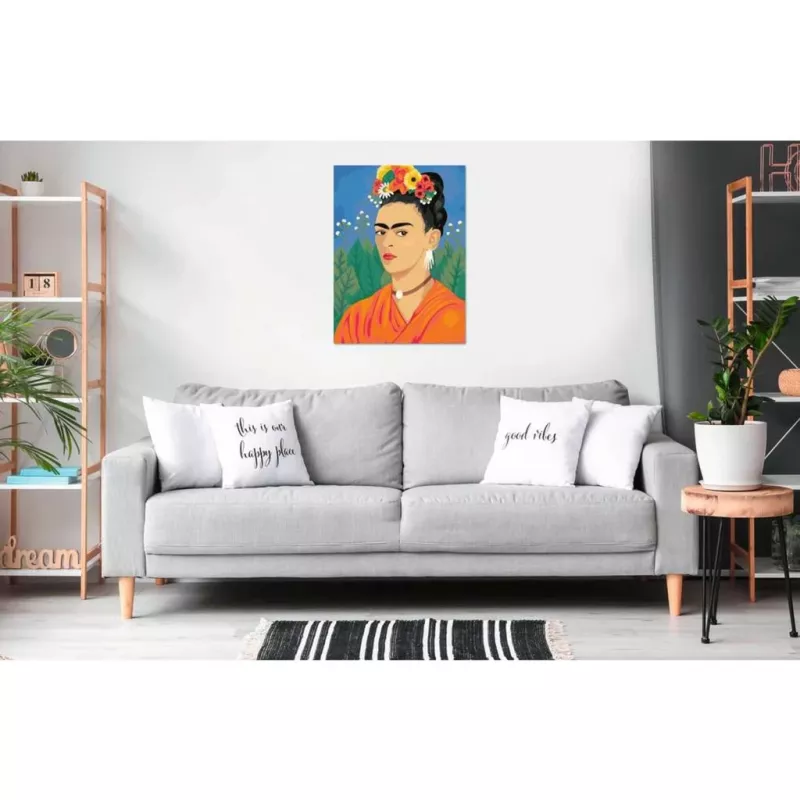 Set de pintura sobre lienzo Ravensburger CreArt ART Collection: cuadro Frida Kahlo, Canvas Edition