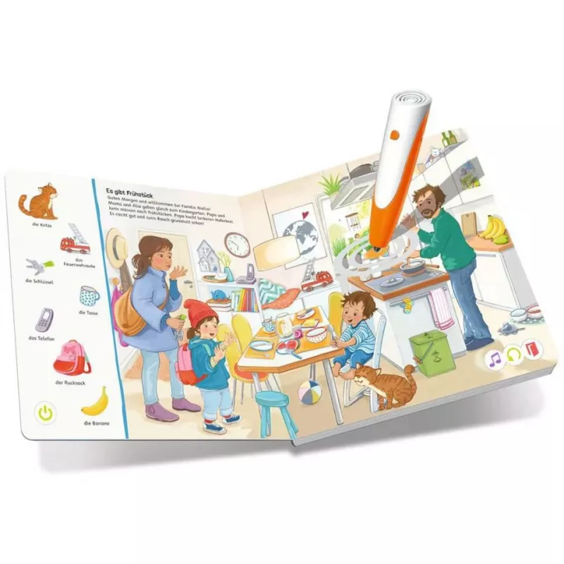 tiptoi set de inicio: Suchen und Entdecken - Meine Welt, libro educativo, lápiz y libro de imágenes