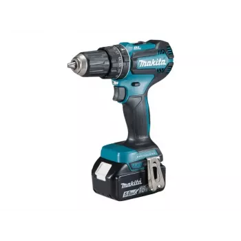 Taladro Makita DHP485RTJ 28500 rpm sin llave 1,5 kg negro, azul