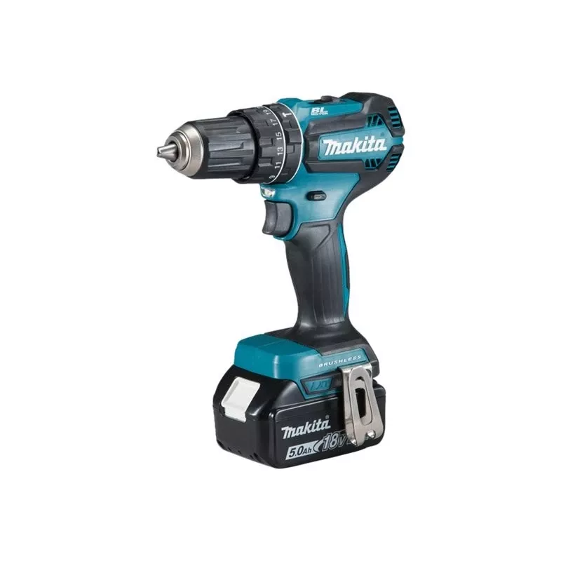 Taladro Makita DHP485RTJ 28500 rpm sin llave 1,5 kg negro, azul