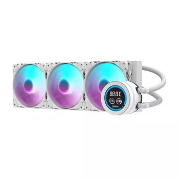 Radiador para ordenador Darkflash DN-D360 WHITE 360mm — radiador de refrigeración de 360mm para refrigeración líquida de PC