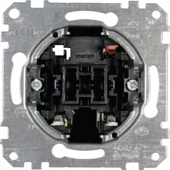 Interruptor eléctrico Merten MEG3116-0000, unipolar, 250 V AC, 10 A, blanco