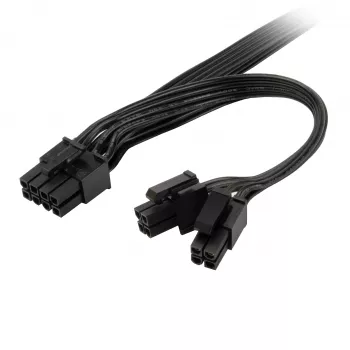 Adaptador de cable de alimentación Triton SST-PP13 — 8-Pin EPS a 8-Pin EPS y 4+4-Pin
