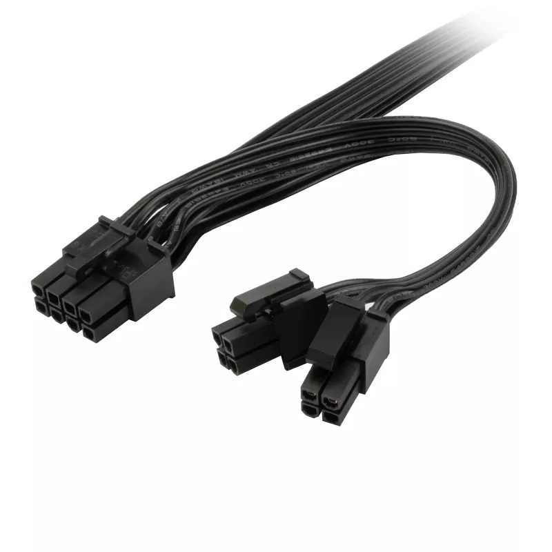 Adaptador de cable de alimentación Triton SST-PP13 — 8-Pin EPS a 8-Pin EPS y 4+4-Pin
