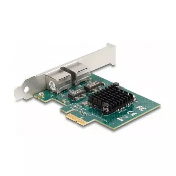 Tarjeta DeLOCK PCI Express x1 a 2 x RJ45 Gigabit LAN BCM Gris