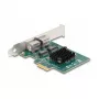 Tarjeta DeLOCK PCI Express x1 a 2 x RJ45 Gigabit LAN BCM Gris