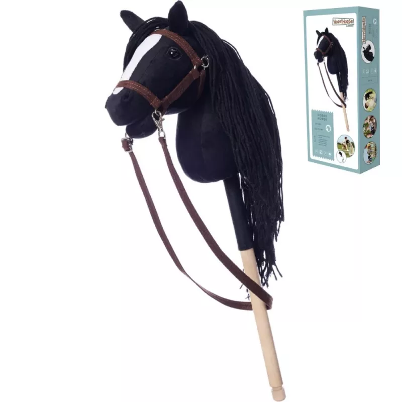 Caballo de palo HOPPIHORSE Hobby Horse A4 negro