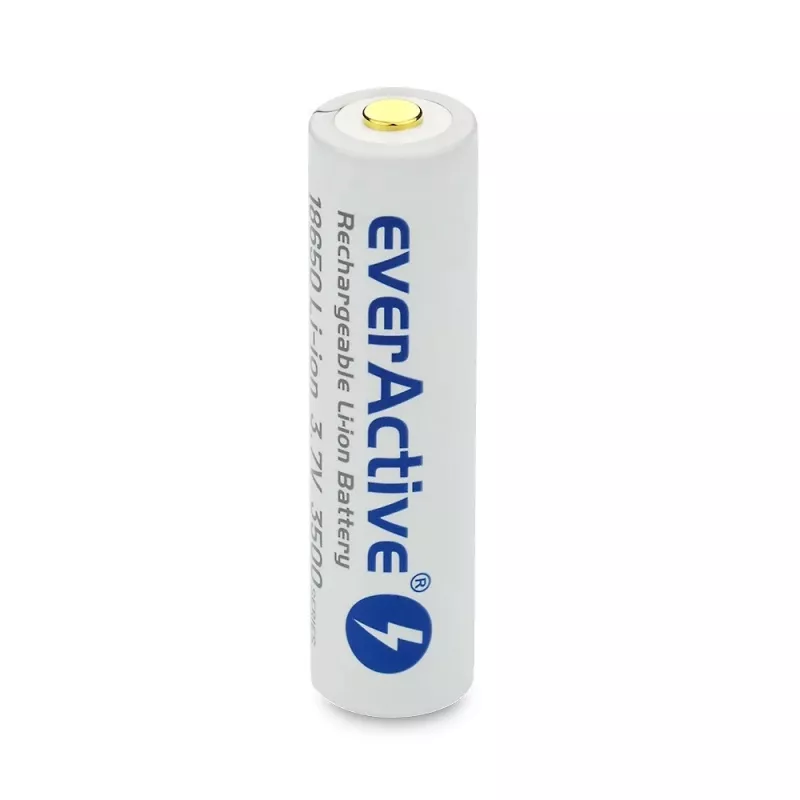 Batería Li-Ion 18650 3,7V everActive 3500mAh (1 ud.) micro-USB con protección