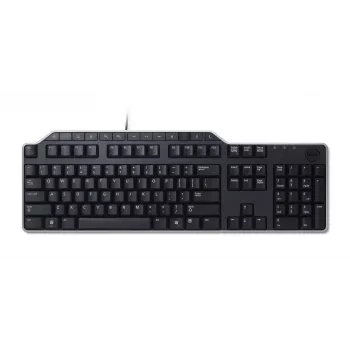Teclado: Alemán (QWERTZ) KB-522 Teclado multimedia USB con cable para empresas Negro (Kit) KBD KB-522 WIRED QWERTZ GR (580-17679)