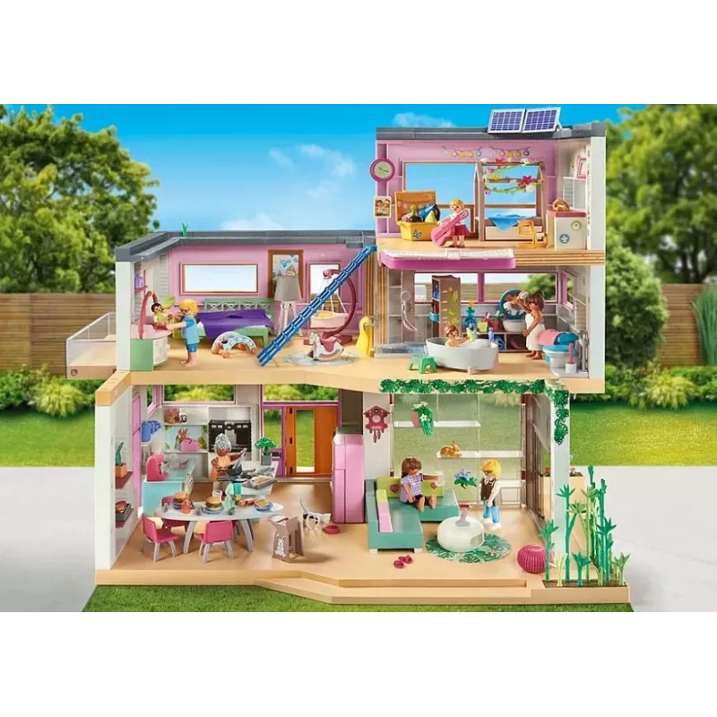 Set de figuras My Life 71607 Casa con jardín de invierno