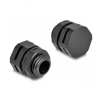 Tapón de ventilación DeLOCK M12 negro 2 uds. poliamida