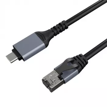 Cable de internet CAT6 UTP, USB Type-C - RJ45, 1m